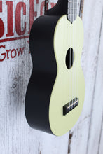 Load image into Gallery viewer, Kala Soprano Waterman Ukulele Glow-in-the-Dark Yellow with Tote Bag