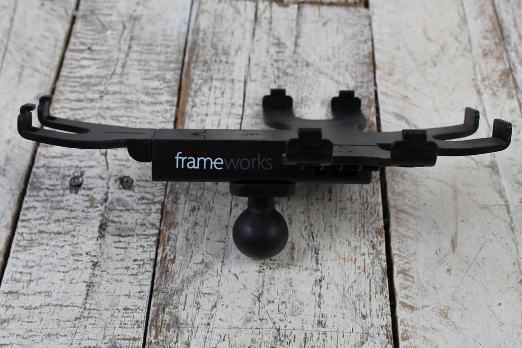 Gator Frameworks GFW-UTL-TBLTCLMP iPad Tablet Clamping Tray with Microphone Stand Mount