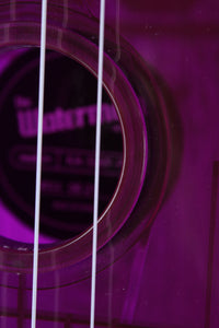 Kala Soprano Waterman Ukulele Fluorescent Purple Grape KA-SWF-PL with Tote Bag