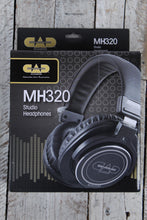 Load image into Gallery viewer, CAD Audio MH320 Closed Back Studio Headphones Soft Leather Ear Pads Black
