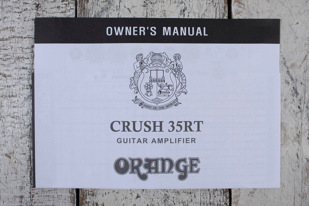 Orange Crush 35RT Electric Guitar Amplifier 35 Watt 1x10 Amp w Reverb & FX Loop Black