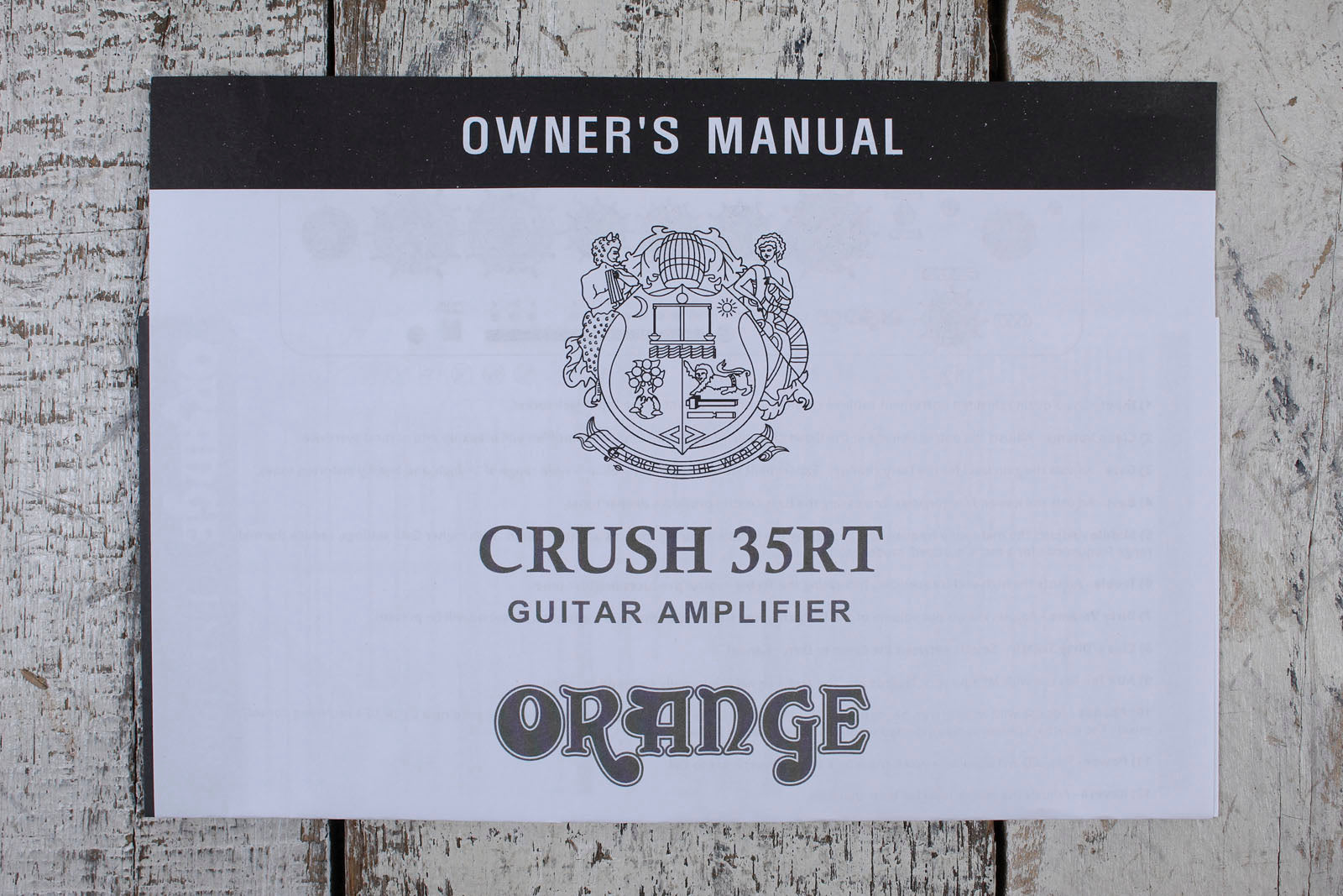 Orange Crush 35RT Electric Guitar Amplifier 35 Watt 1x10 Amp w Reverb & FX Loop Black