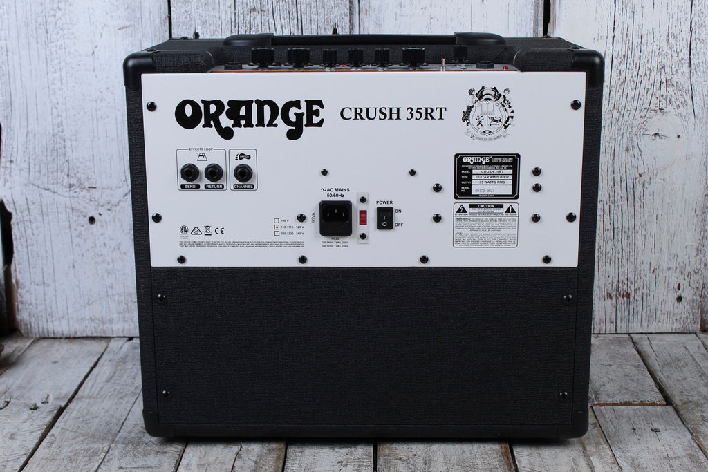 Orange Crush 35RT Electric Guitar Amplifier 35 Watt 1x10 Amp w Reverb & FX Loop Black