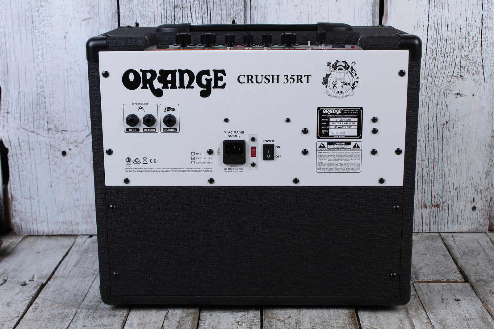 Orange Crush 35RT Electric Guitar Amplifier 35 Watt 1x10 Amp w Reverb & FX Loop Black