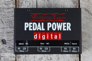 Voodoo Labs Pedal Power Digital Electric Guitar Pedal Power Supply with Cables