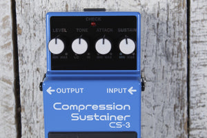 Boss CS-3 Compression Sustainer Pedal Electric Guitar Compressor Effects Pedal