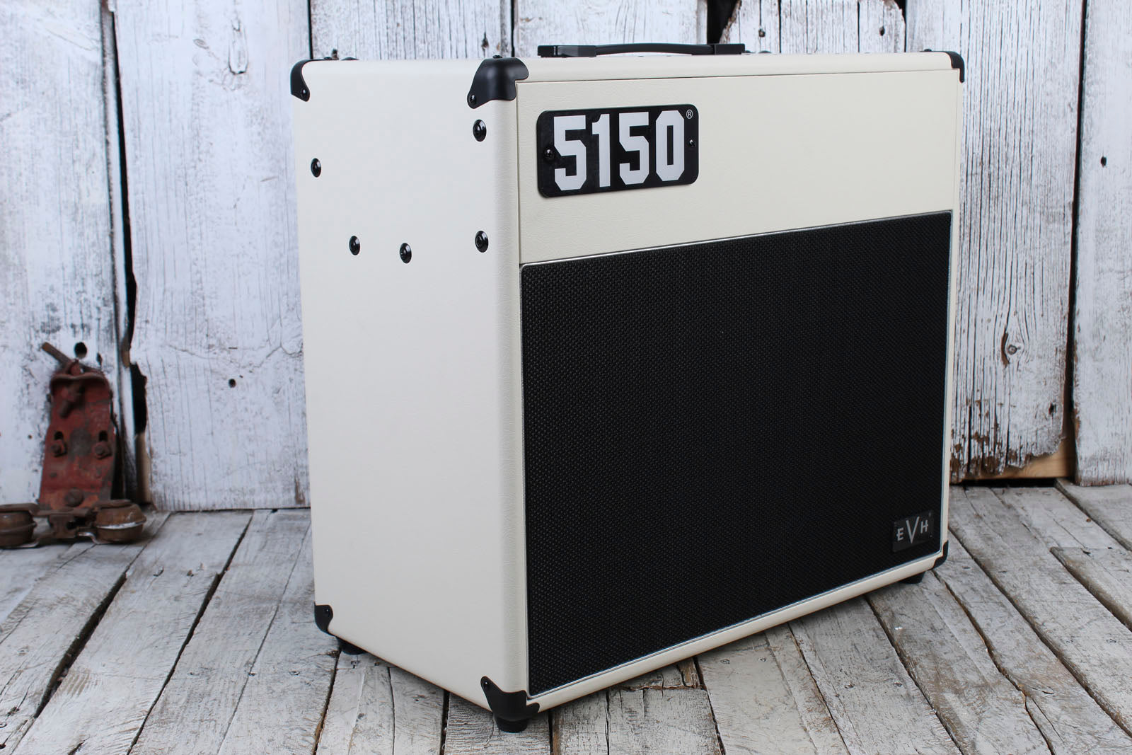 EVH 5150 Iconic Series Electric Guitar Combo Amplifier Ivory with Footswitch