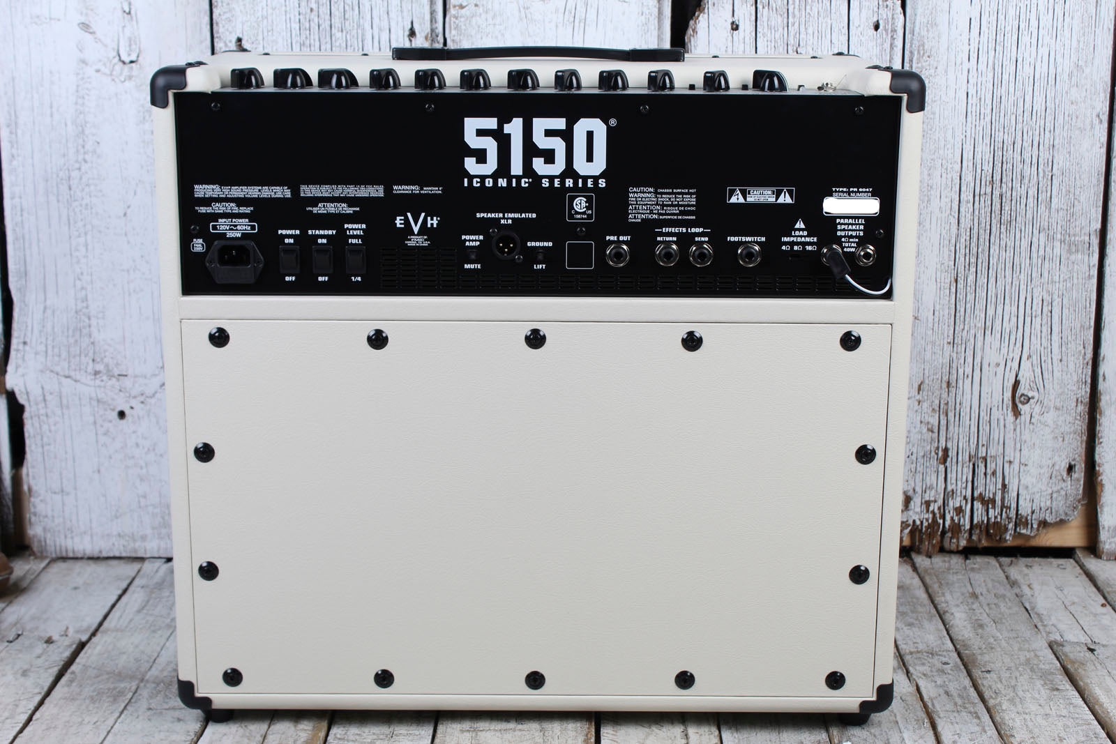 EVH 5150 Iconic Series Electric Guitar Combo Amplifier Ivory with Footswitch