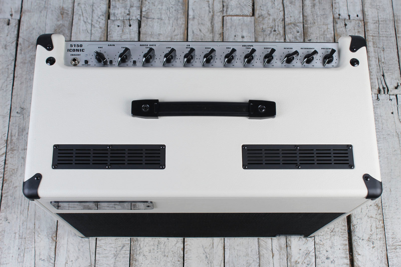 EVH 5150 Iconic Series Electric Guitar Combo Amplifier Ivory with Footswitch