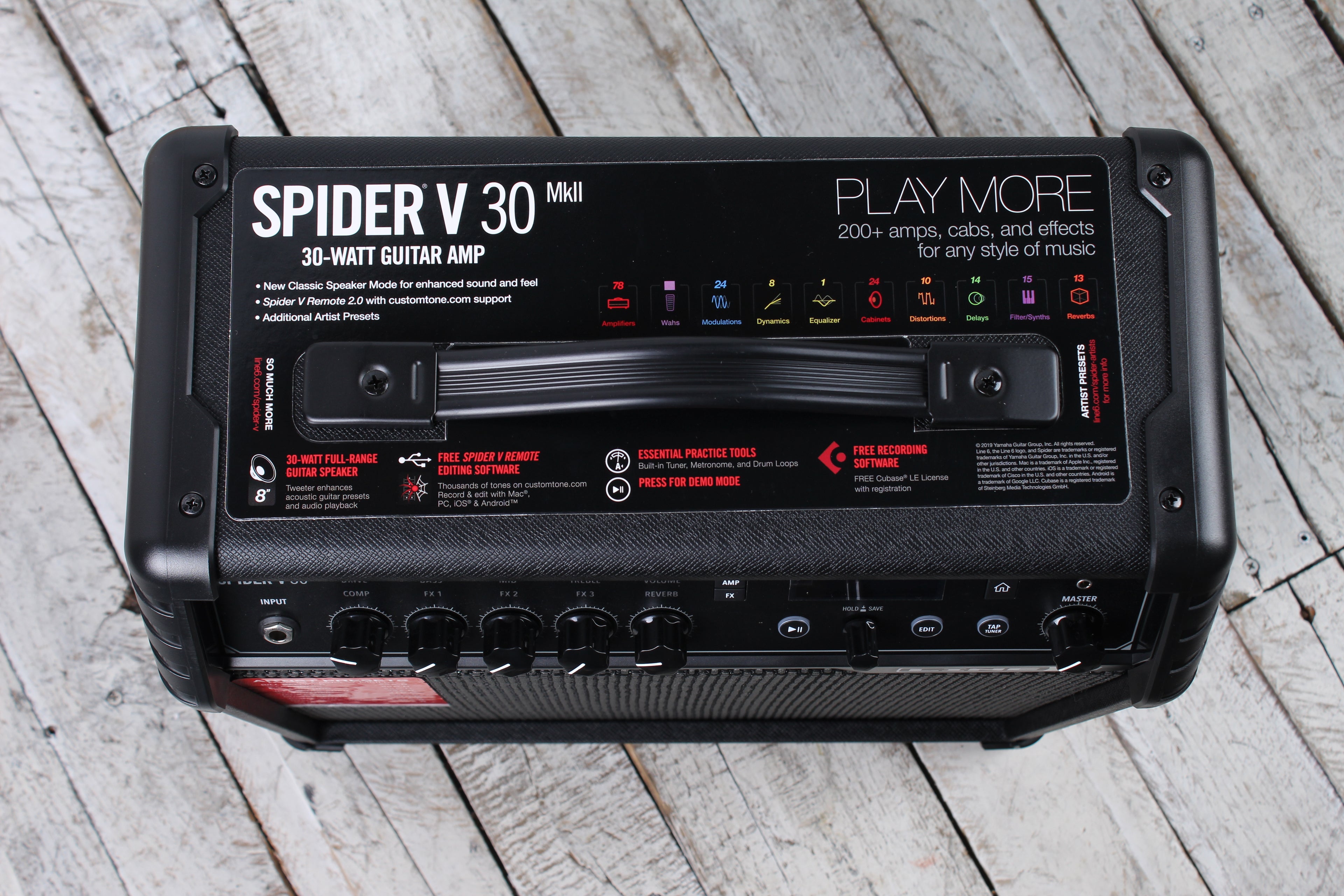 Line 6 Spider V 30 MkII Electric Guitar Amplifier 30 Watt Modeling Combo Amp
