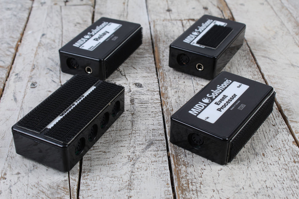 Midi Solutions Event Processor MultiVoltage Quadra Thru & Relay MIDI Interfaces with Cables