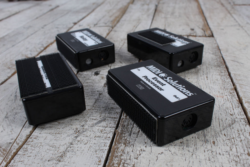 Midi Solutions Event Processor MultiVoltage Quadra Thru & Relay MIDI Interfaces with Cables