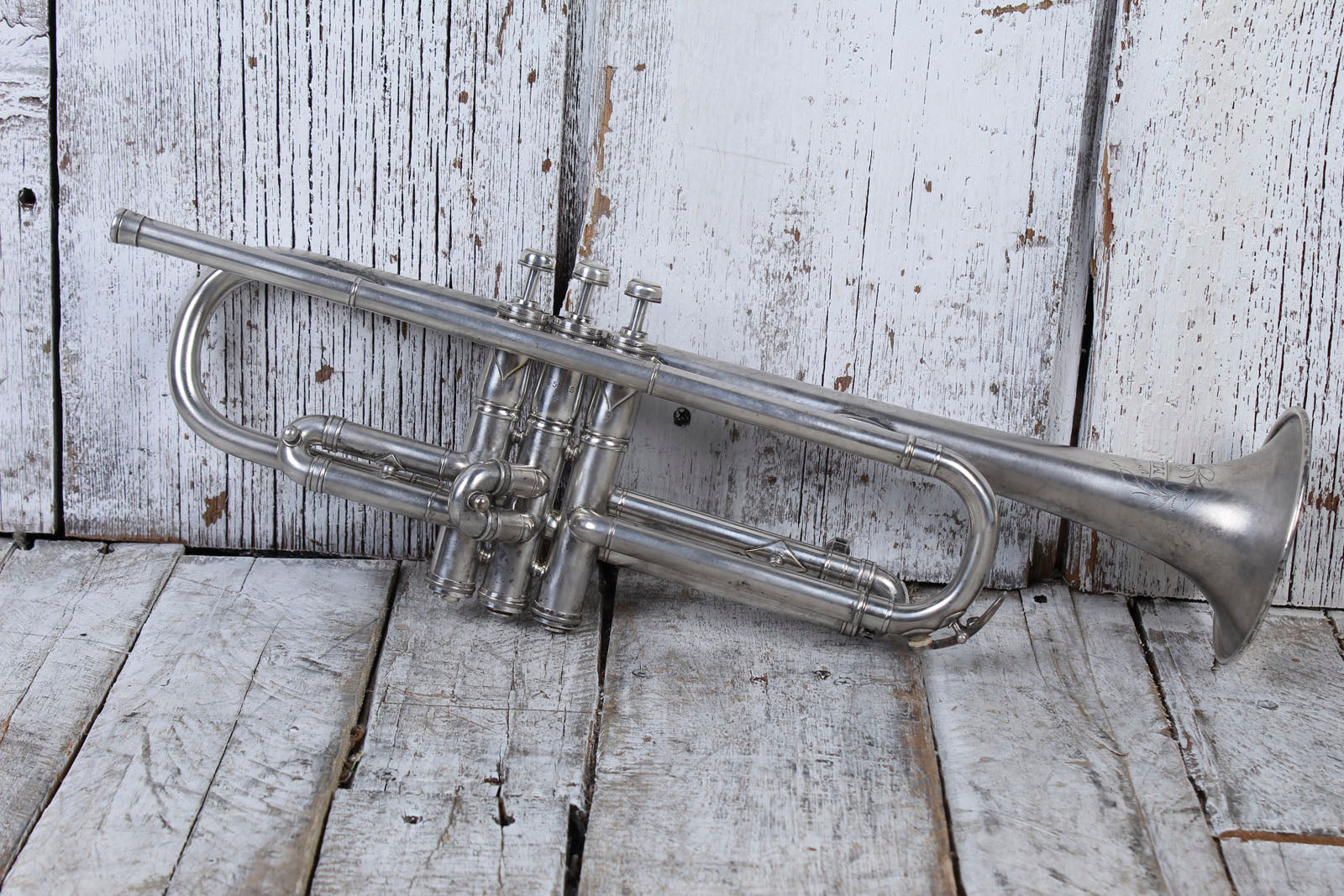 M. Koriot Vintage United States France Bb Silver Trumpet with Hardshell Case
