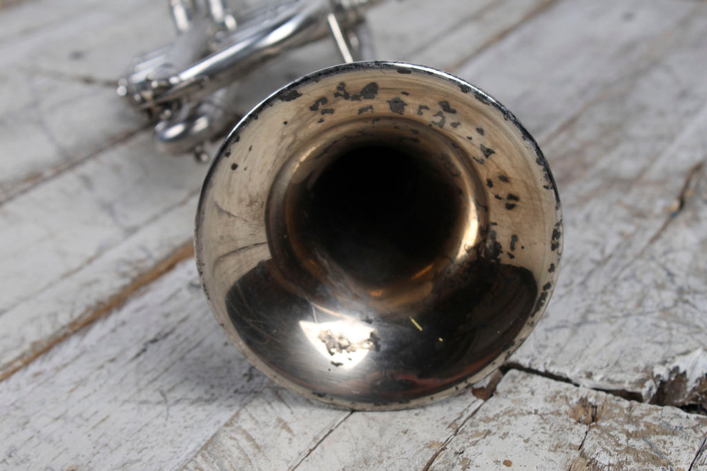 M. Koriot Vintage United States France Bb Silver Trumpet with Hardshell Case