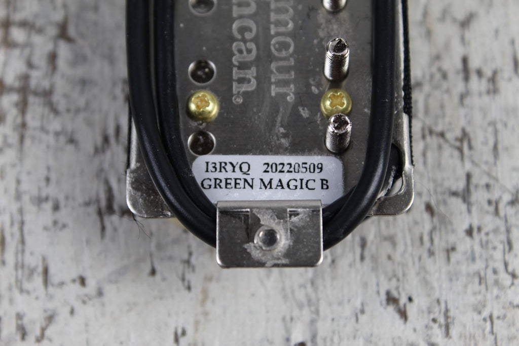Seymour Duncan Green Magic Bridge Humbucker Electric Guitar Pickup Reverse Zebra