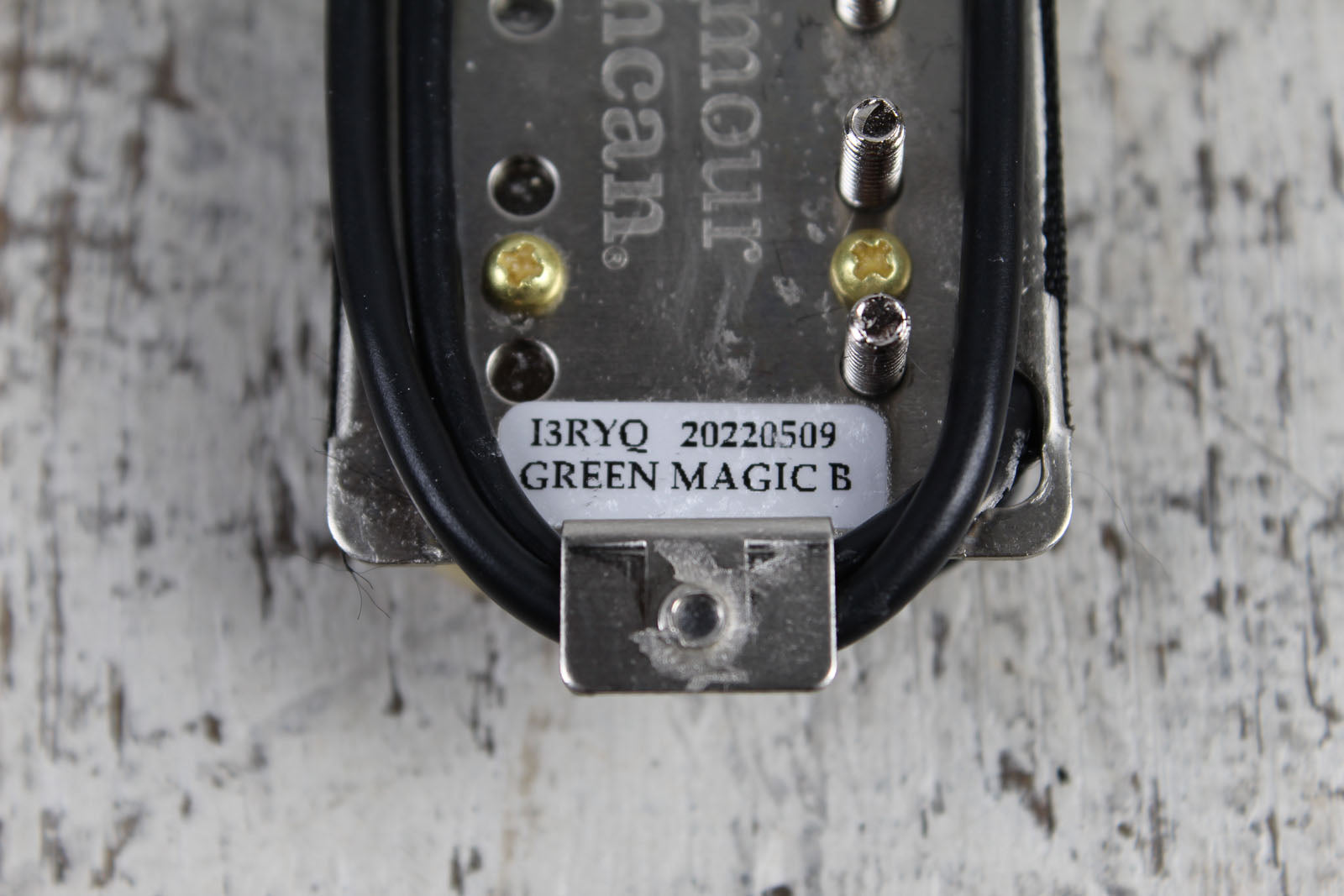 Seymour Duncan Green Magic Bridge Humbucker Electric Guitar Pickup Reverse Zebra