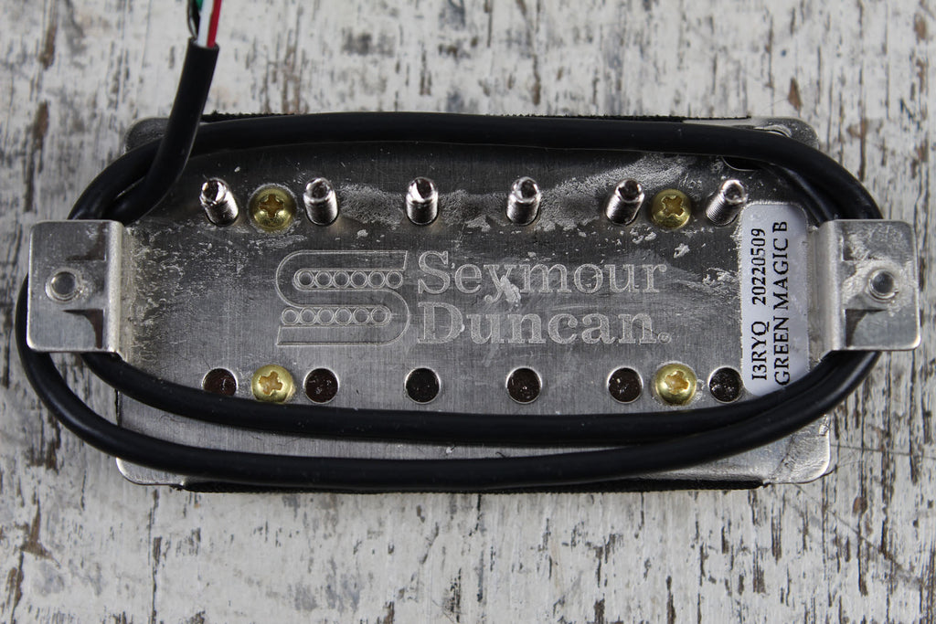 Seymour Duncan Green Magic Bridge Humbucker Electric Guitar Pickup Reverse Zebra