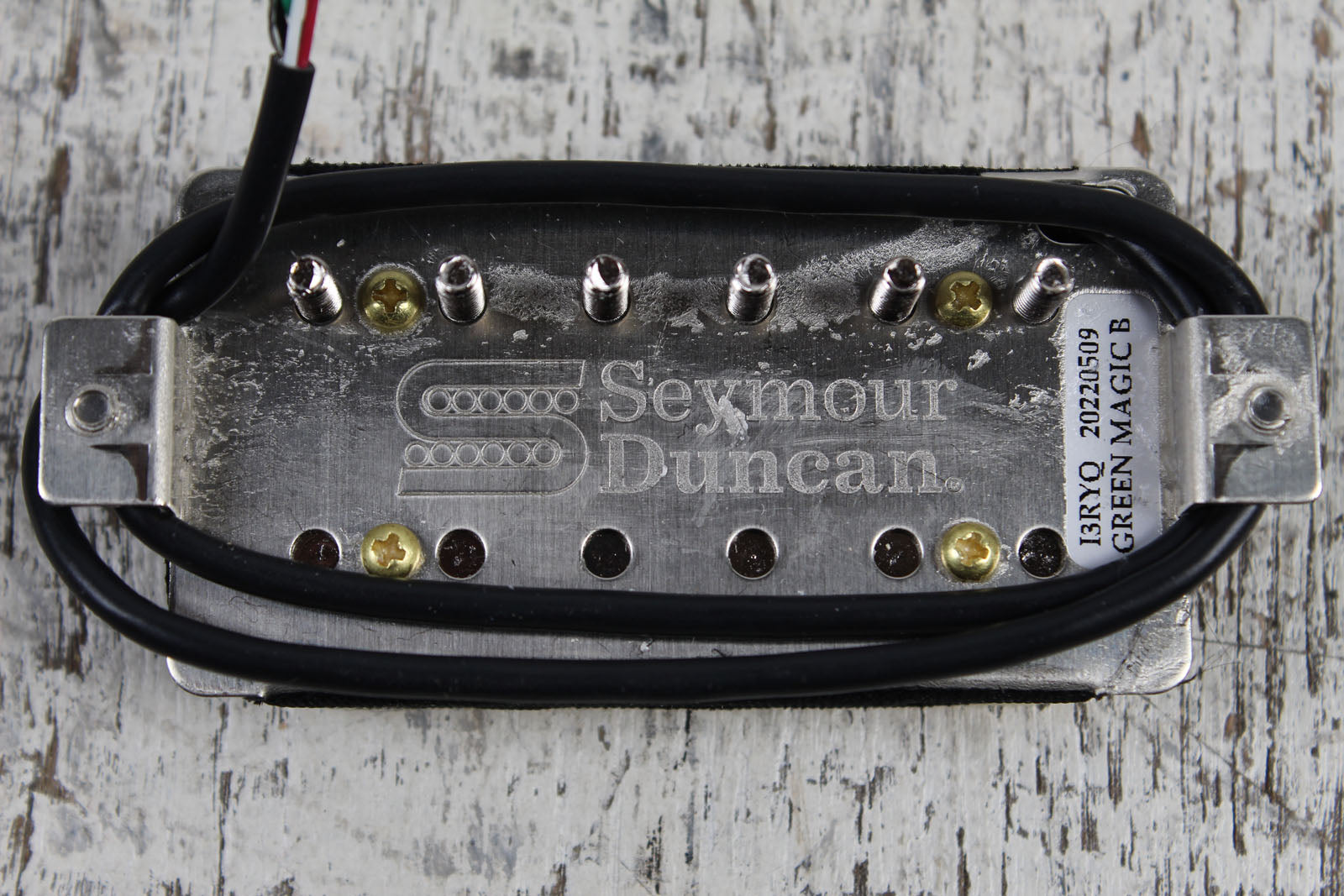 Seymour Duncan Green Magic Bridge Humbucker Electric Guitar Pickup Reverse Zebra