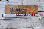 Henry Heller Silver Capri Leather Guitar Strap with Red Patent Leather Bolts