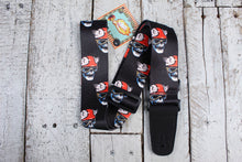 Load image into Gallery viewer, Henry Heller 2&quot; Wide Live and Let Die Crazy Skull Guitar Strap