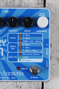 EHX Electro-Harmonix Stereo Memory Man with Hazarai Delay / Looper Guitar Effects Pedal