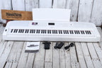 Yamaha DGX-670 White 88 Key Digital Portable Grand Piano with Sustain Pedal