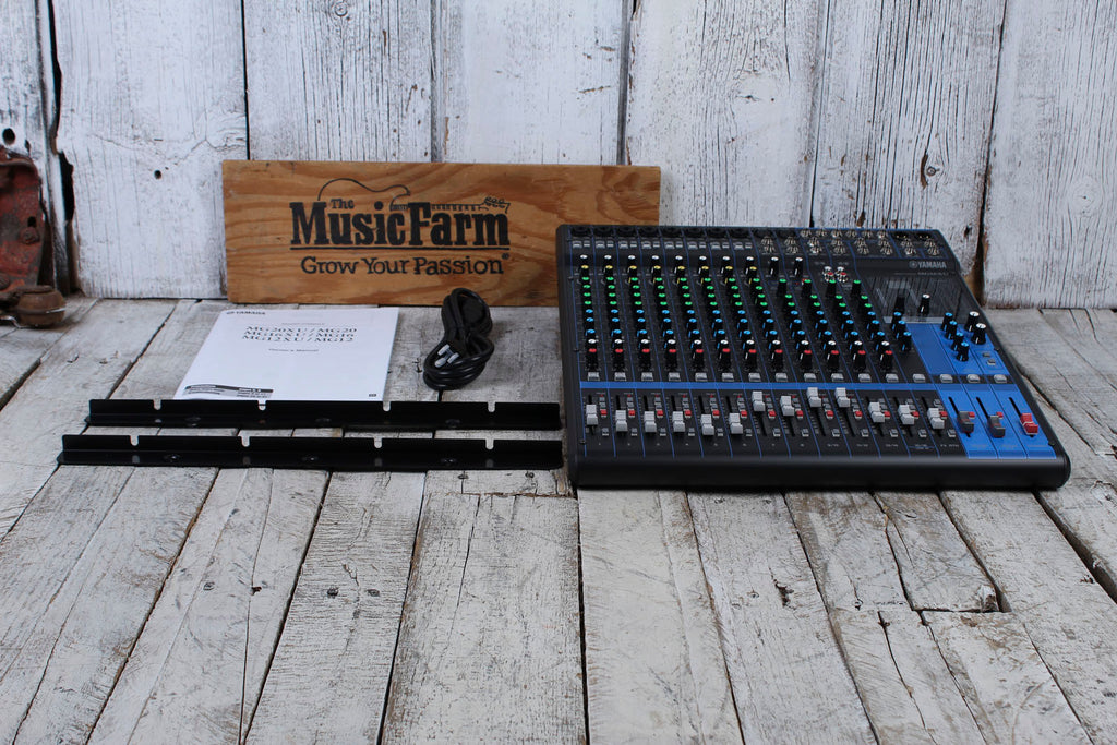 Yamaha MG16XU 16 Channel Analog Stereo Mixer Internal Power Supply and Effects