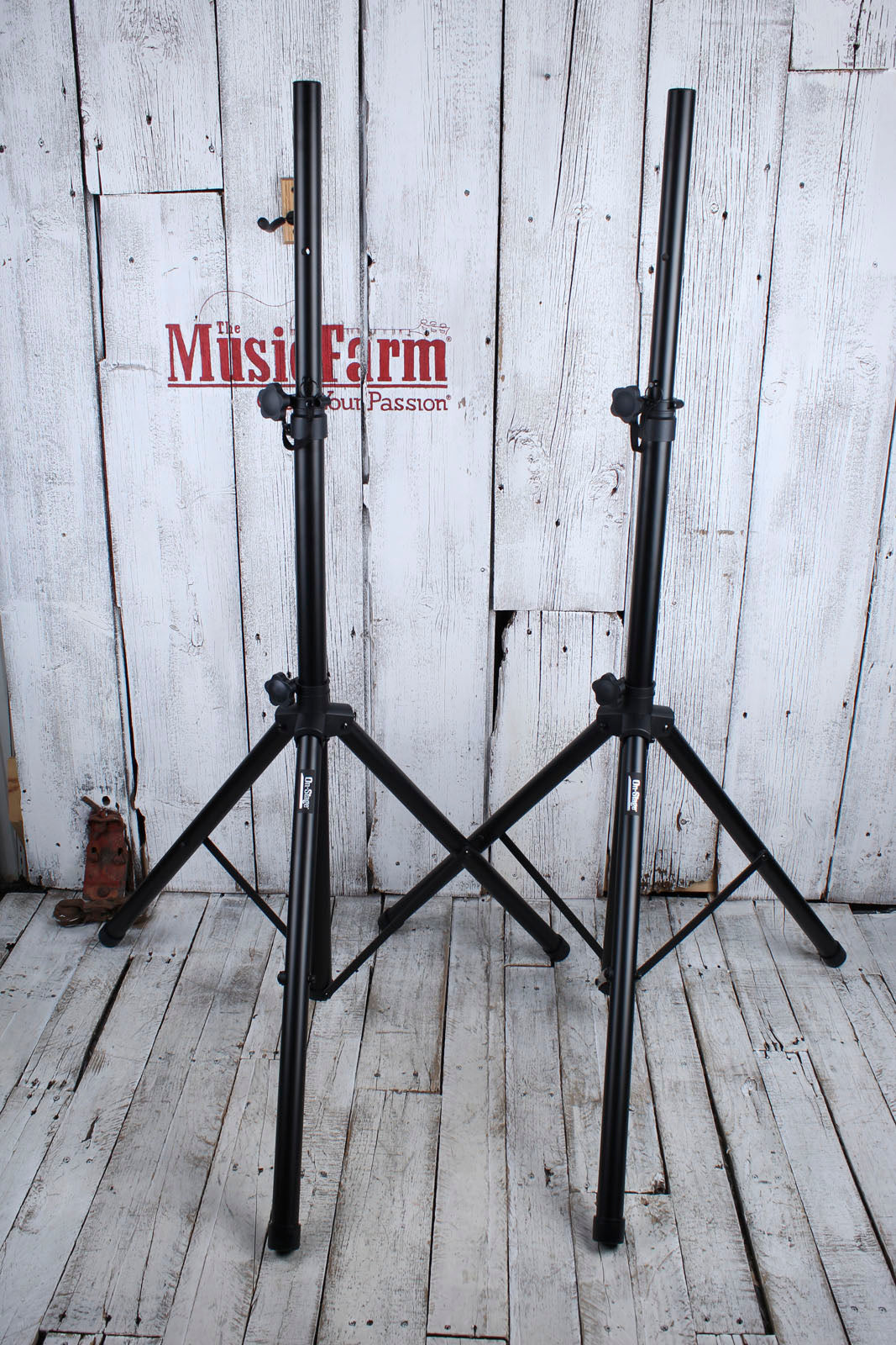 On-Stage SSP7900 Set of 2 All Aluminum Speaker Stand Package with Carrying Bag