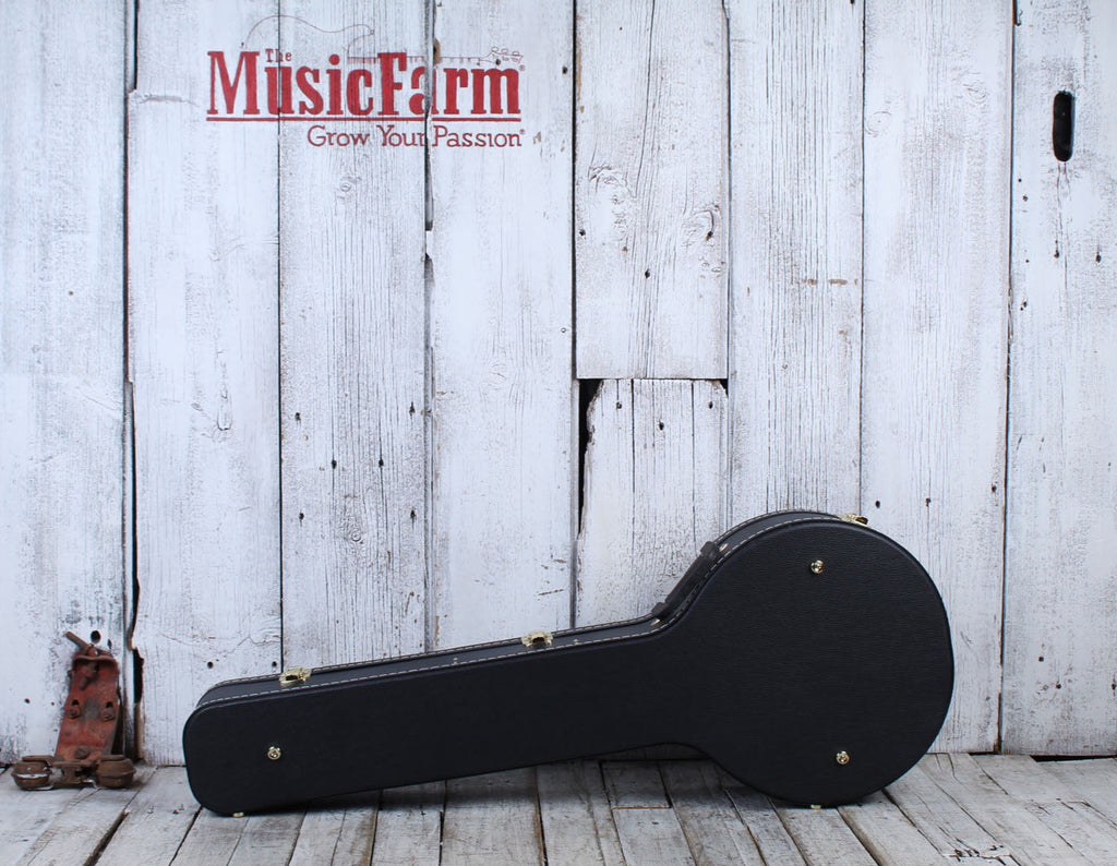 Guardian CG-016-J Flat Top Banjo Hardshell Black with Plush Interior