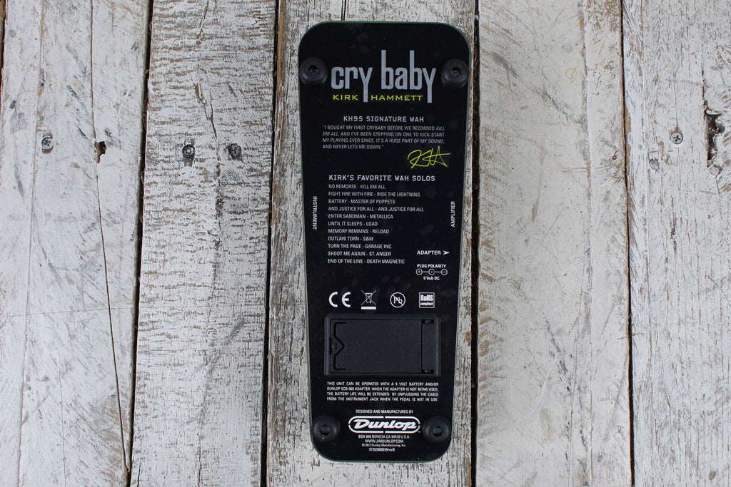 Dunlop Kirk Hammett Signature Cry Baby Wah Electric Guitar Effects Pedal KH95