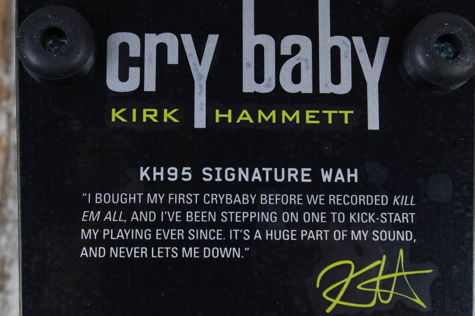 Dunlop Kirk Hammett Signature Cry Baby Wah Electric Guitar Effects Pedal KH95