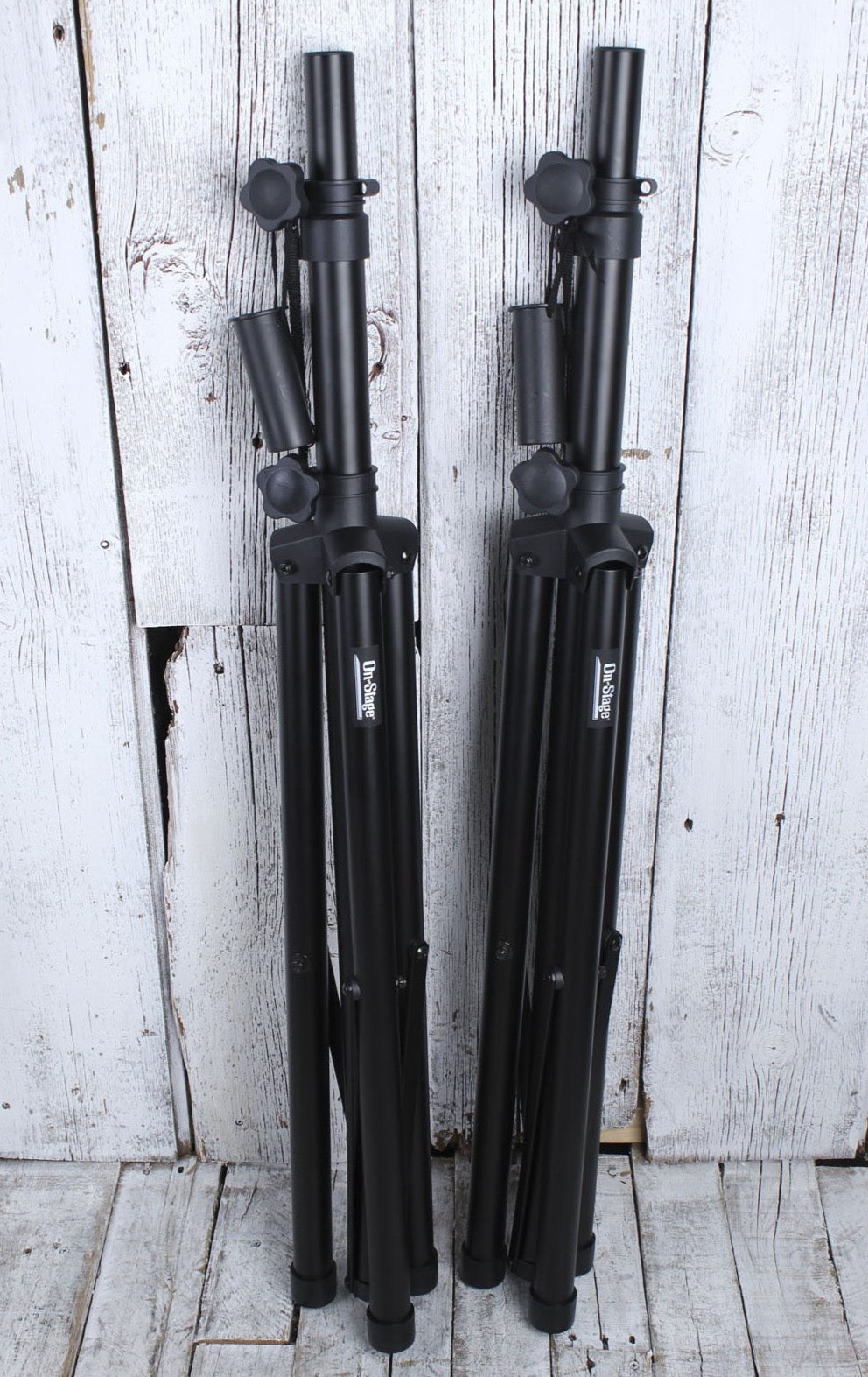 On-Stage SSP7900 Set of 2 All Aluminum Speaker Stand Package with Carrying Bag