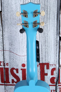 Kala Ukadelic Blue Yonder Soprano Ukulele All Wood Uke UK-BLUEYONDER w Tote Bag