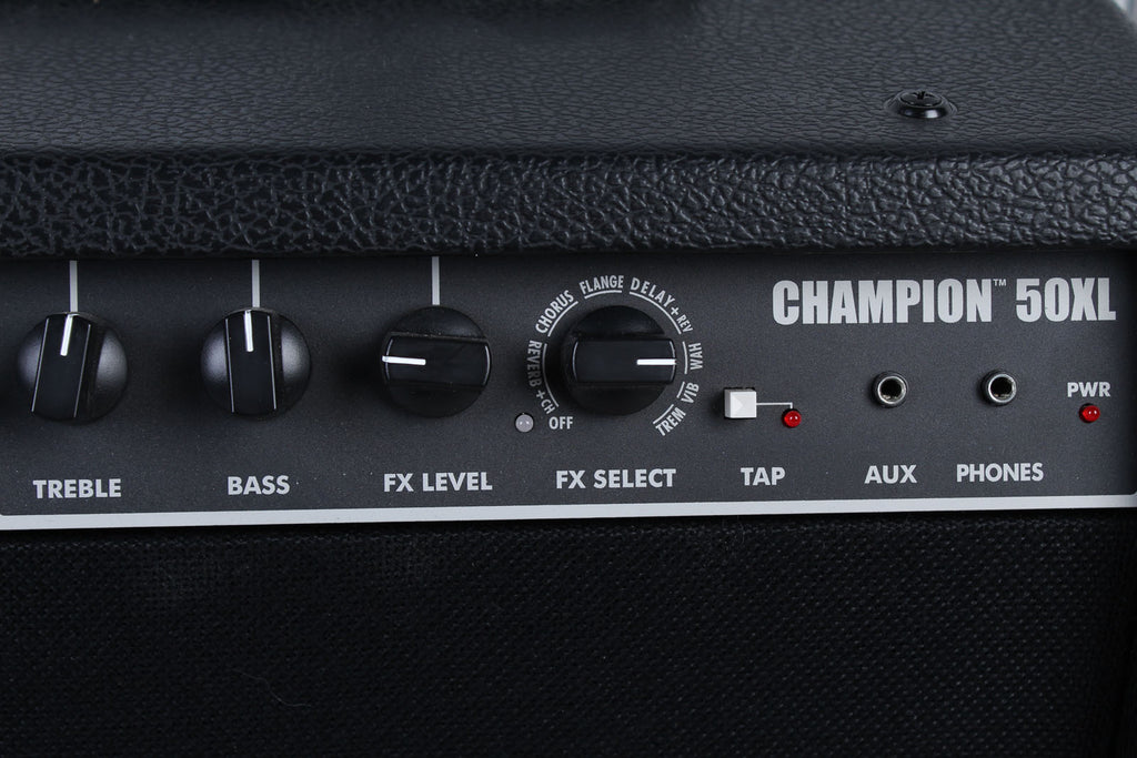 Fender® Champion 50XL Electric Guitar Combo Amplifier 2 Channel 50 Watt 1x12 Amp