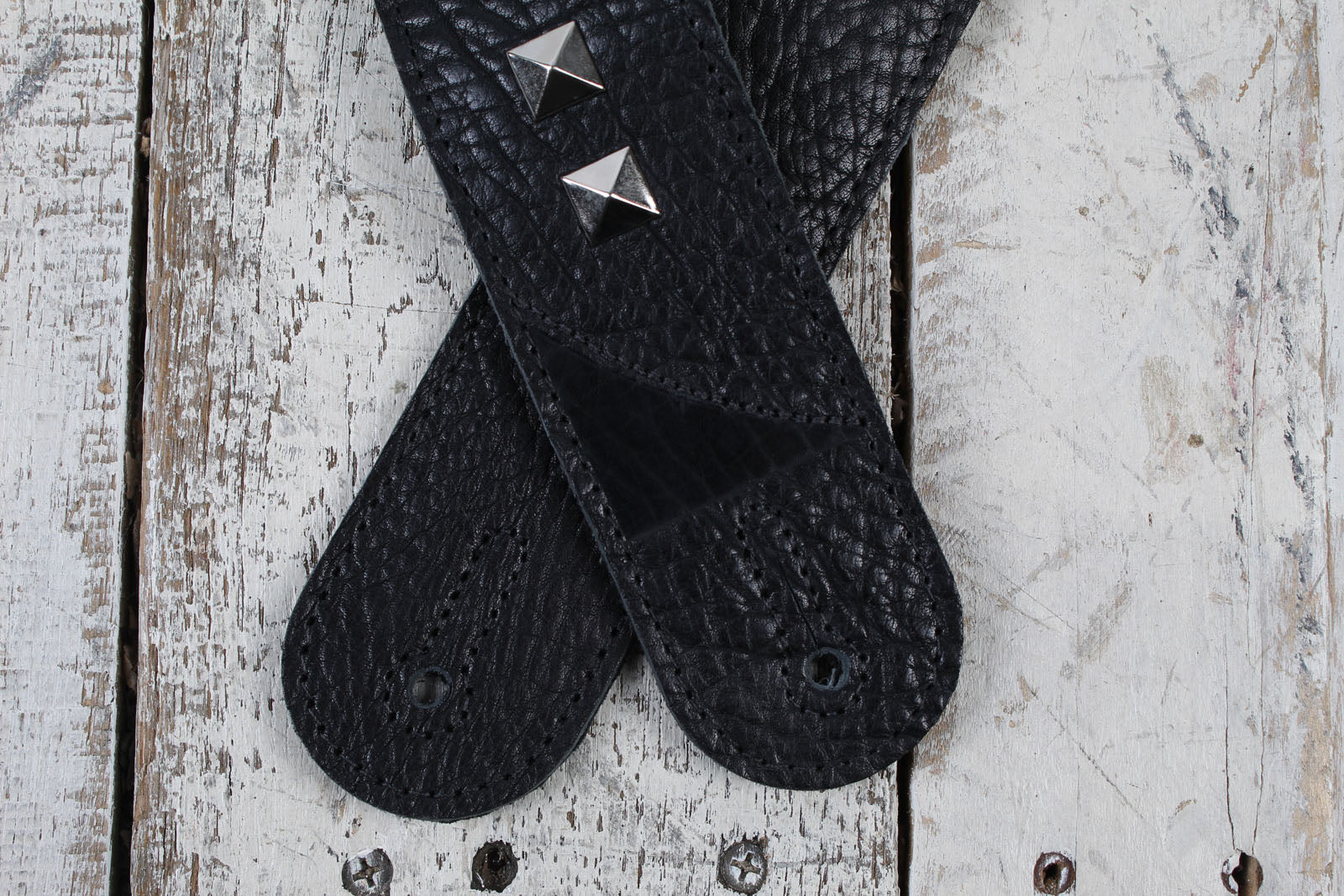 Jackson Metal Stud Leather Strap 2.5 Inch Guitar Strap