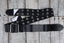 Jackson Grommet Leather Strap 2.5 Inch Leather Guitar Strap Black