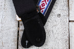 Henry Heller Original Tort-O Triglide Guitar Strap Black with Red White & Blue