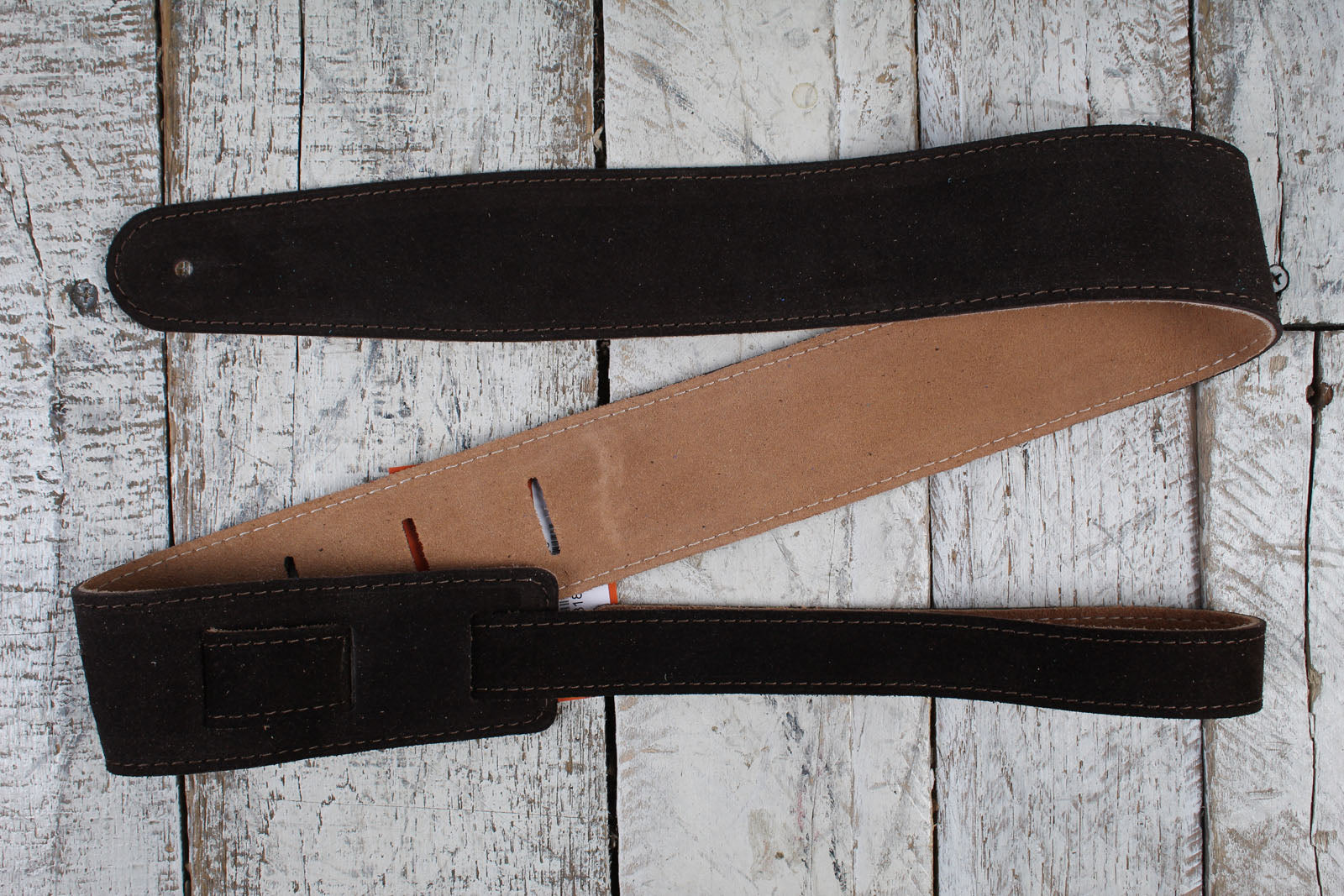 Henry Heller 2" Chocolate Capri Suede Strap with Nubuck Backing Main image