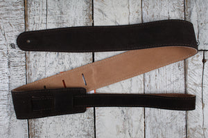 Henry Heller 2" Chocolate Capri Suede Strap with Nubuck Backing