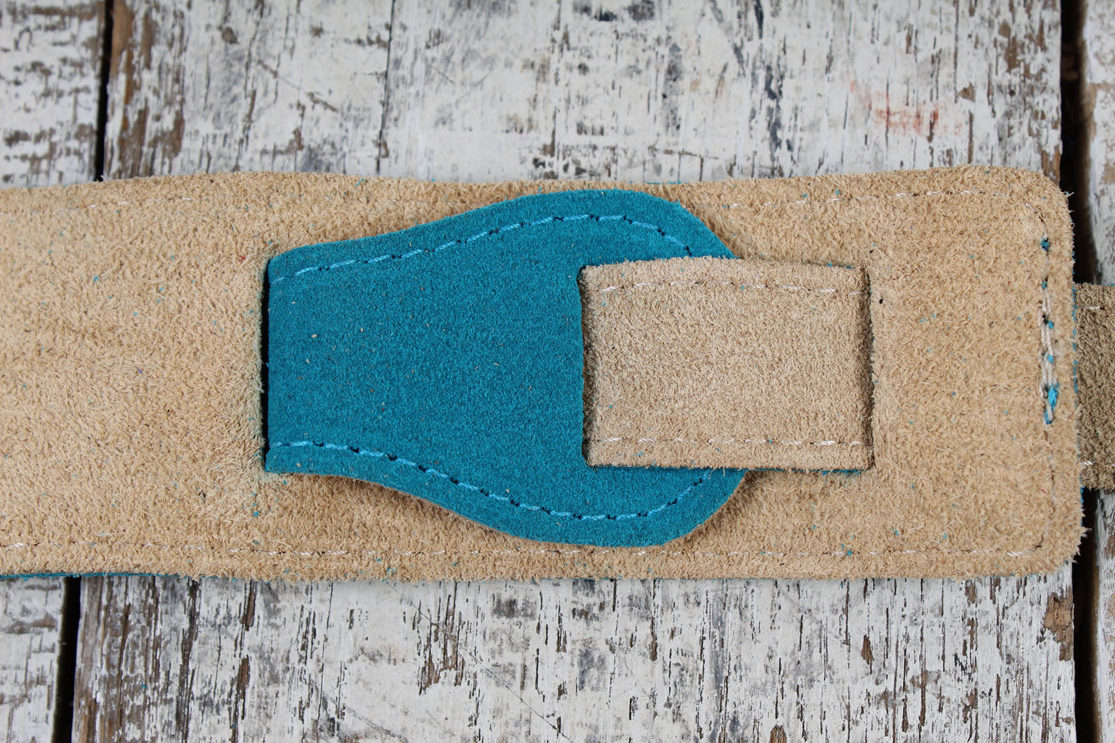 Henry Heller HBS2-TRQ 2 Inch Turquoise Capri Suede Guitar Strap with Nubuck Backing