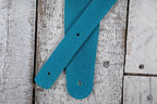 Henry Heller HBS2-TRQ 2 Inch Turquoise Capri Suede Guitar Strap with Nubuck Backing