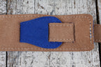 Henry Heller Blue Capri Suede Guitar Strap with Nubuck Backing