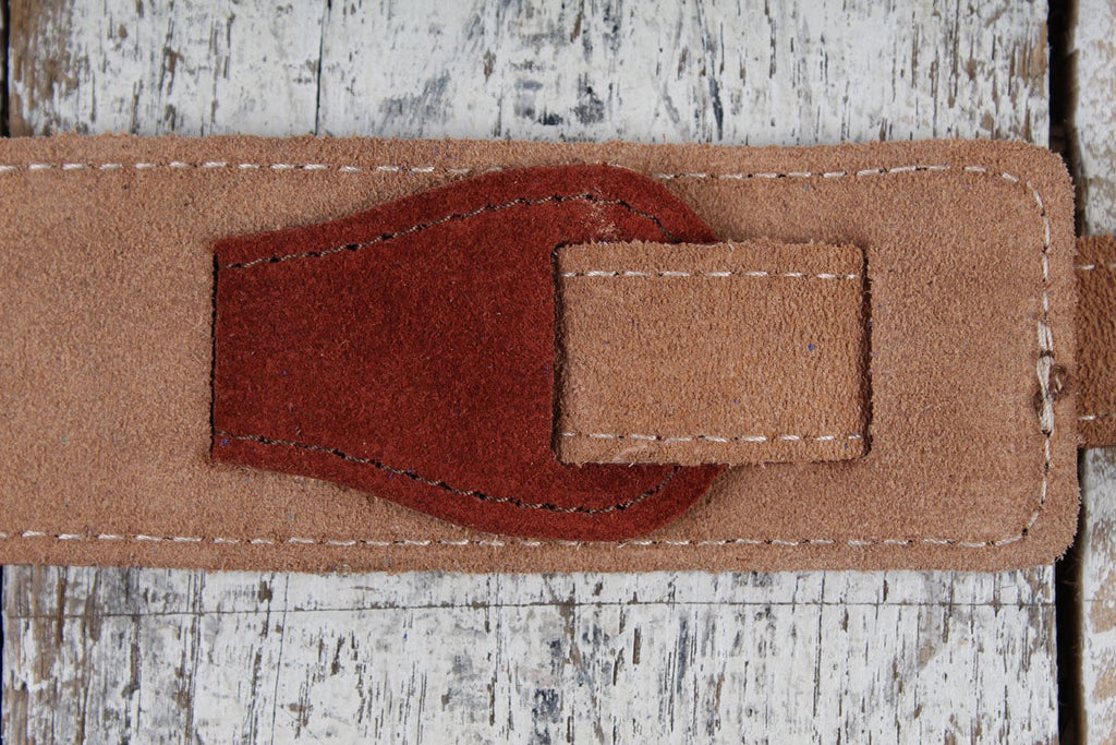 Henry Heller Rust Capri Suede Guitar Strap with Nubuck Backing