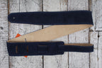 Henry Heller 2 Inch Navy Capri Suede Guitar Strap with Nubuck Backing