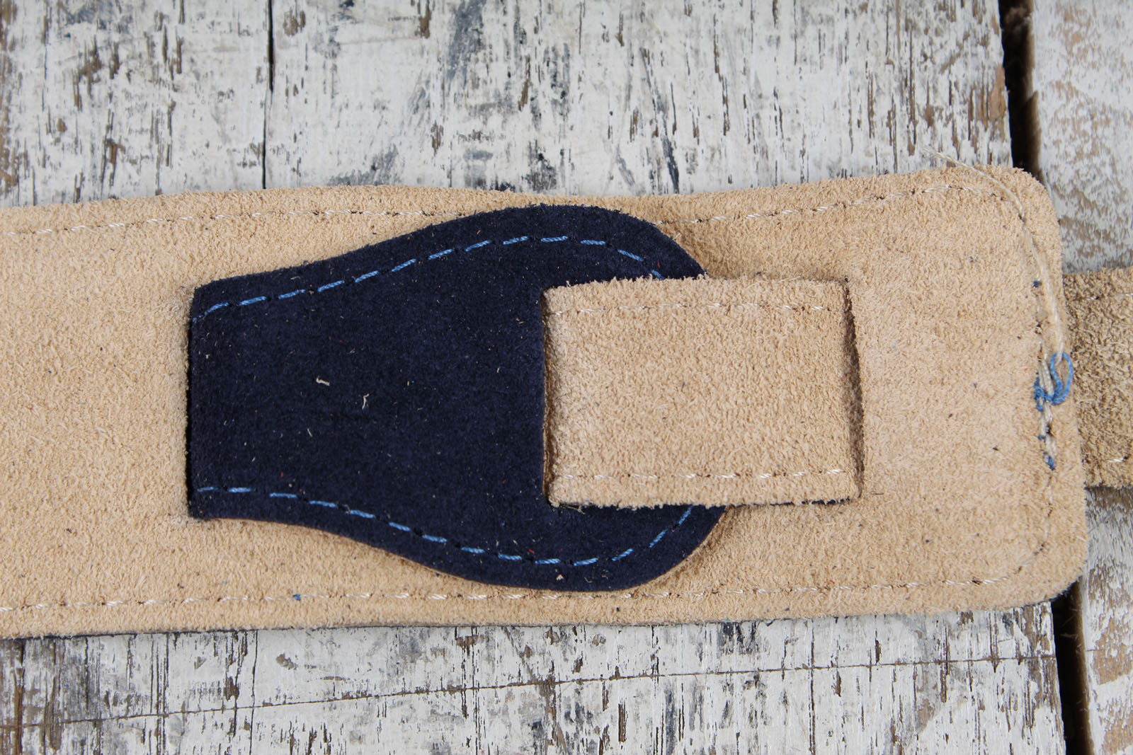 Henry Heller 2 Inch Navy Capri Suede Guitar Strap with Nubuck Backing