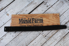 Load image into Gallery viewer, Henry Heller 2 Inch Black Capri Suede Guitar Strap with Nubuck Backing