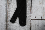 Henry Heller 2 Inch Black Capri Suede Guitar Strap with Nubuck Backing