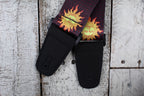 Henry Heller 2 Inch Artist Series Sublimation Guitar Strap New Age Sun Design Brown
