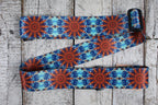 Henry Heller 2" Artist Series Sublimation Strap - Blue & Orange Kaleidoscope Design