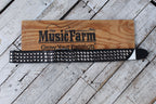 Jackson Stud Leather Strap 2.5 Inch Leather Guitar Strap Black